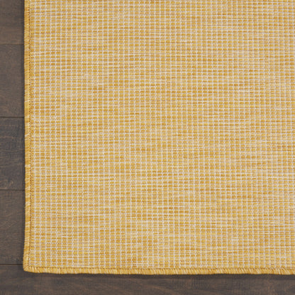 8' Yellow Indoor Outdoor Runner Rug