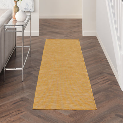 8' Yellow Indoor Outdoor Runner Rug