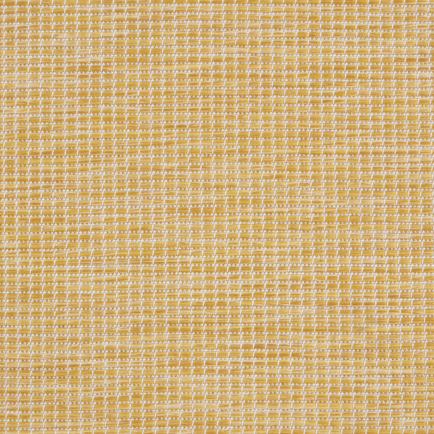 8' Yellow Round Power Loom Area Rug