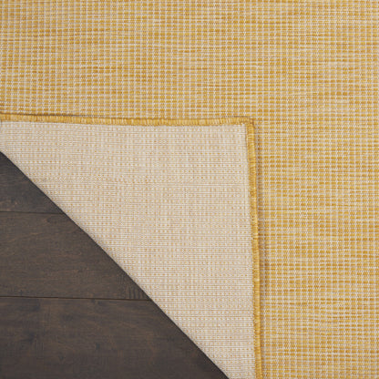 4' X 6' Yellow Power Loom Area Rug