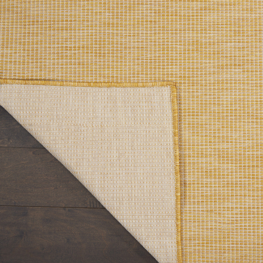 12' Yellow Power Loom Runner Rug