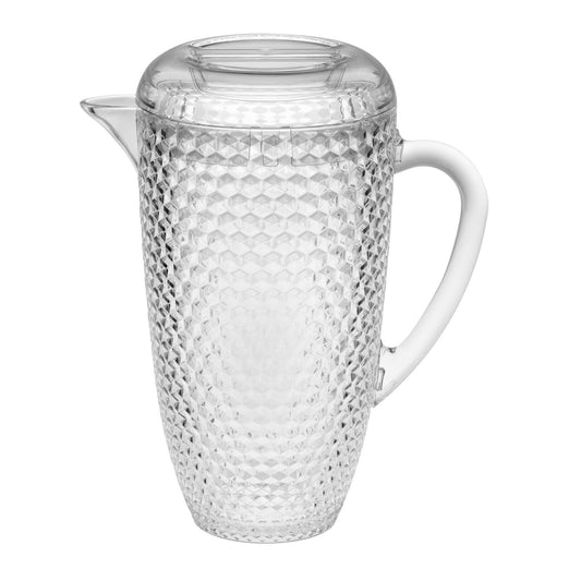 2.5 Quart Clear Diamond Acrylic Serving Pitcher