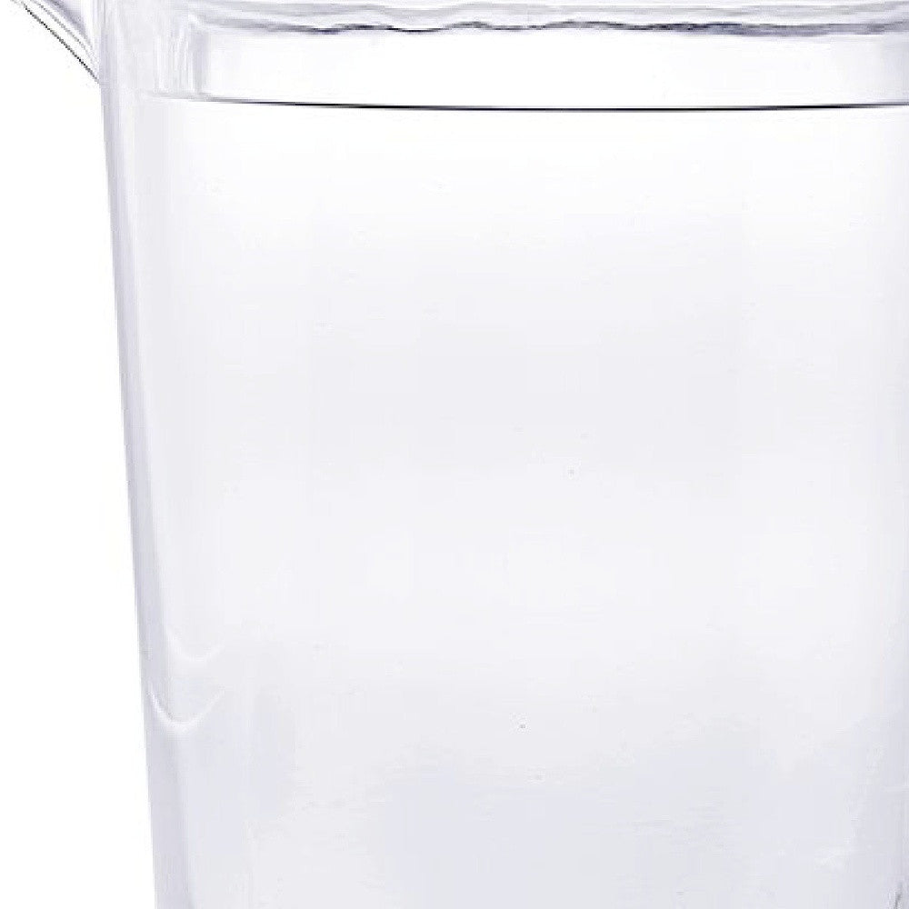 2.75 Quart Clear and Blue Acrylic Pitcher