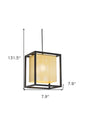 Gold and Black Geometric Metal Ceiling Light