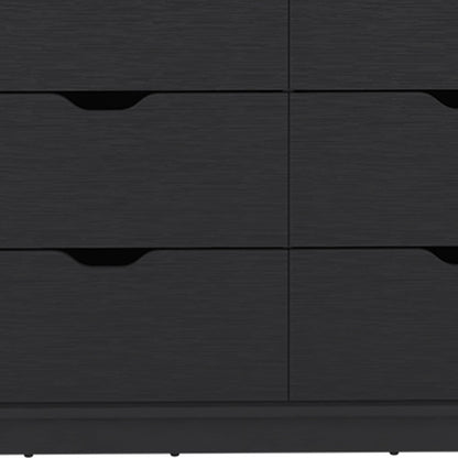 42" Black Four Drawer Dresser