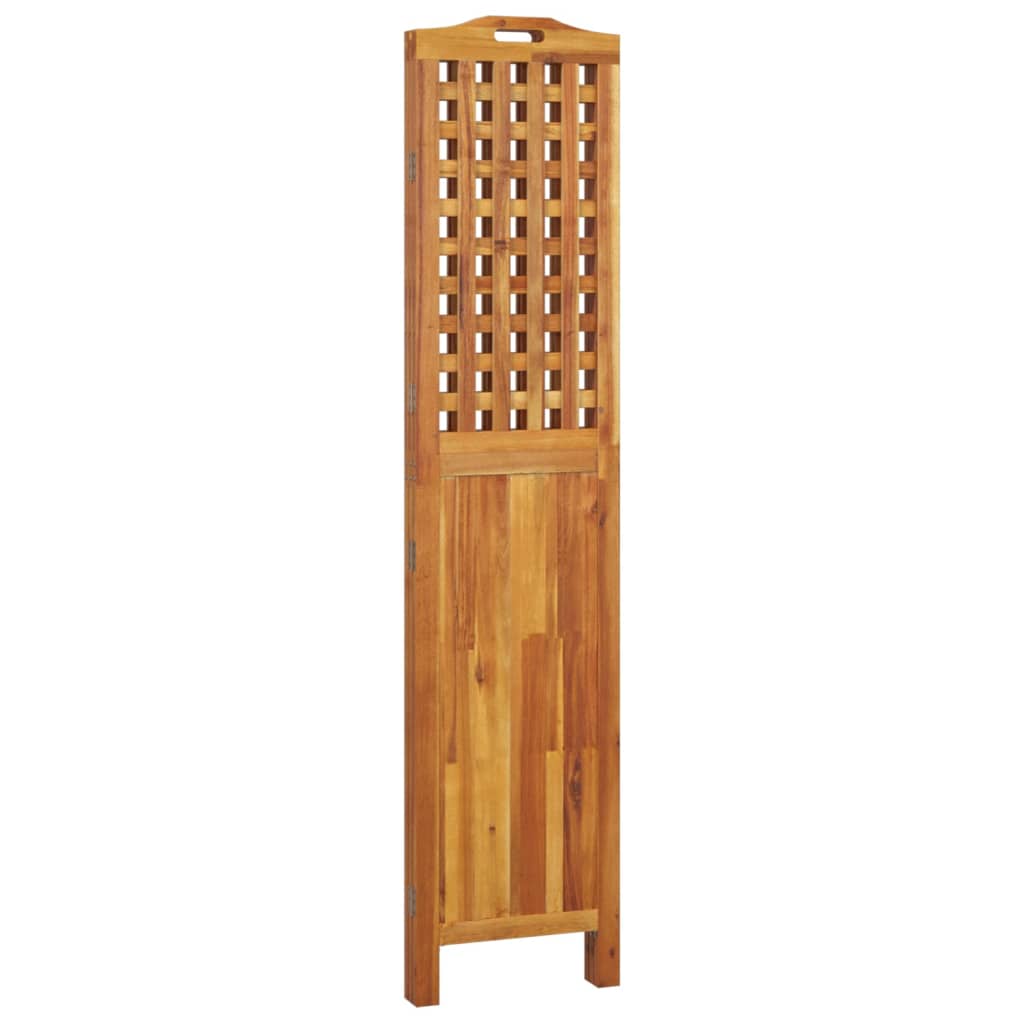 3-Panel Room Divider 47.8"x0.8"x70.9" Solid Wood Acacia