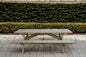 94" Natural Solid Wood Outdoor Picnic Table