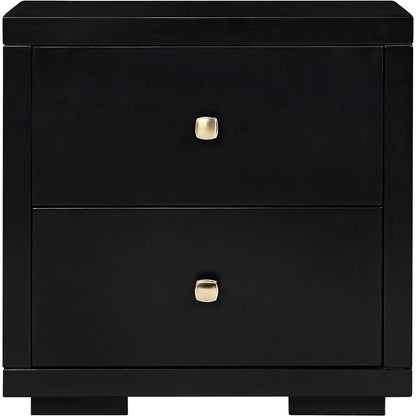 19" Cherry Two Drawer Nightstand