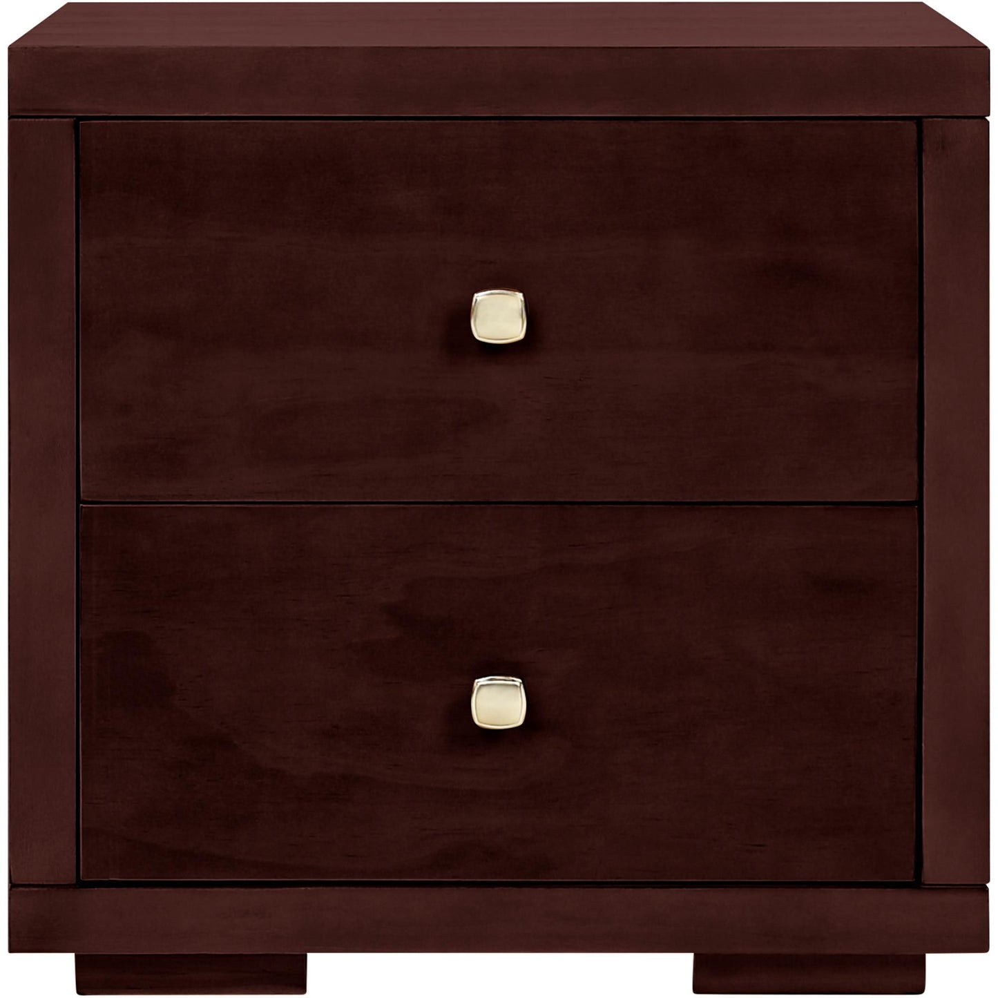 19" Cherry Two Drawer Nightstand