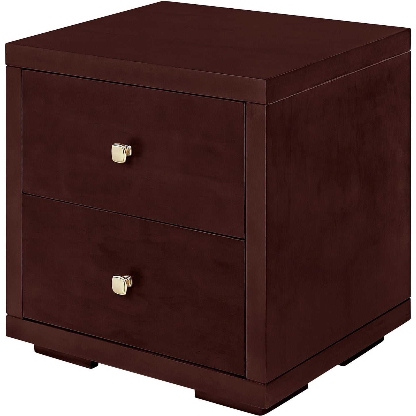 19" Cherry Two Drawer Nightstand