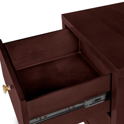 19" Cherry Two Drawer Nightstand