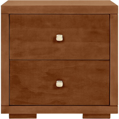 19" Cherry Two Drawer Nightstand