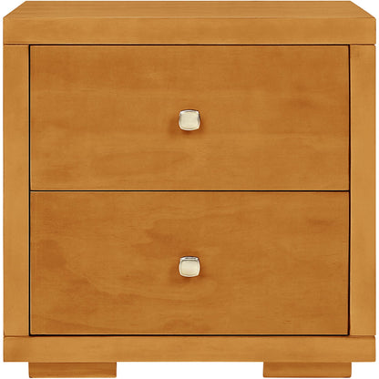 19" Cherry Two Drawer Nightstand