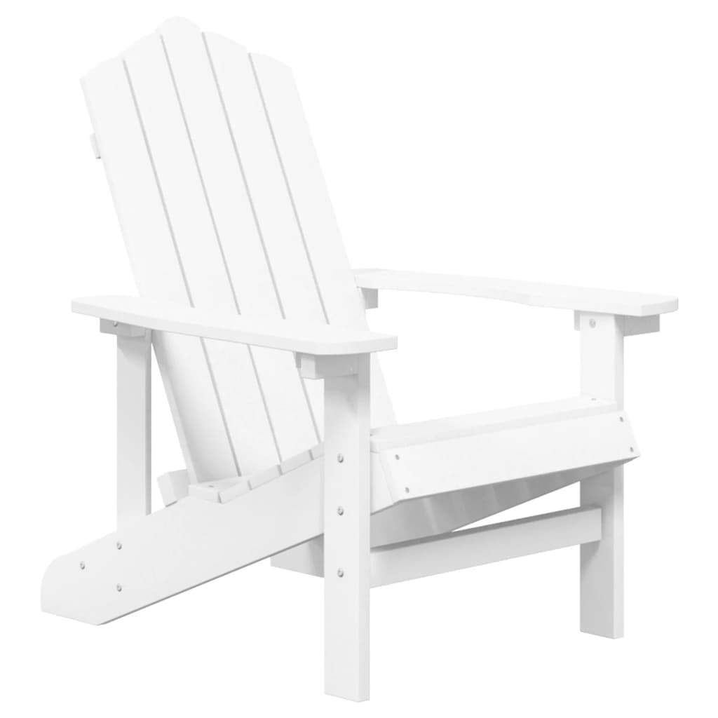 Patio Adirondack Chairs 2 pcs HDPE White