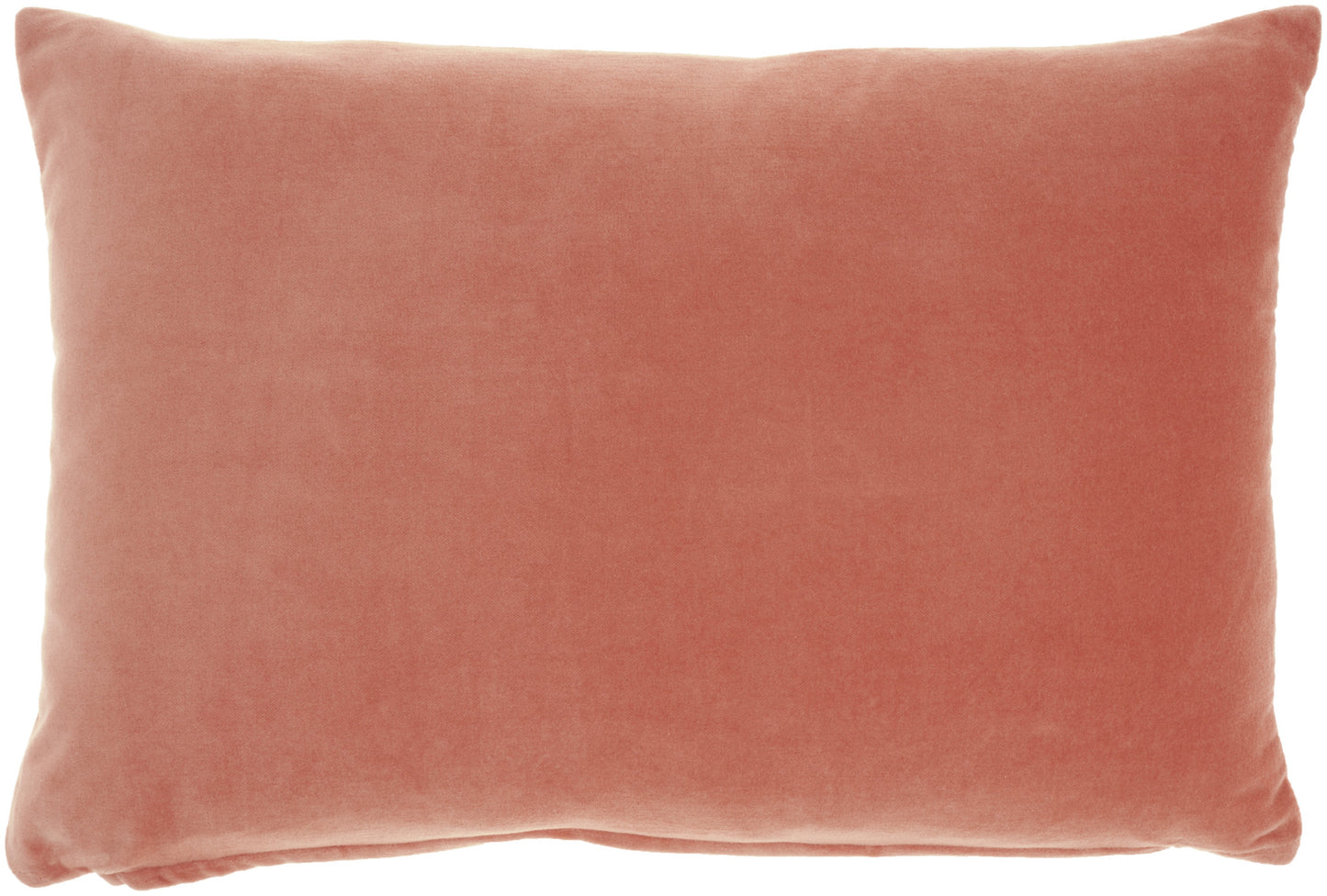 14" X 20" Blush Velvet Lumbar Throw Pillow