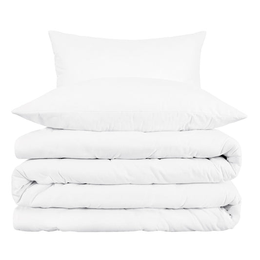 White Queen Cotton Blend 1000 Thread Count Washable Duvet Cover Set