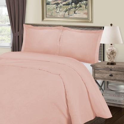 Blush King Cotton Blend 1000 Thread Count Washable Duvet Cover Set