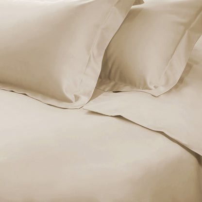 Ivory Queen Cotton Blend 650 Thread Count Washable Duvet Cover Set