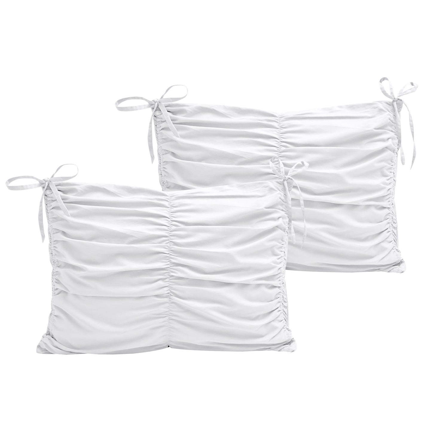 White Twin Polyester 180 Thread Count Washable Down Comforter Set