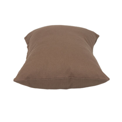 12" X 18" Brown Cotton Throw Pillow