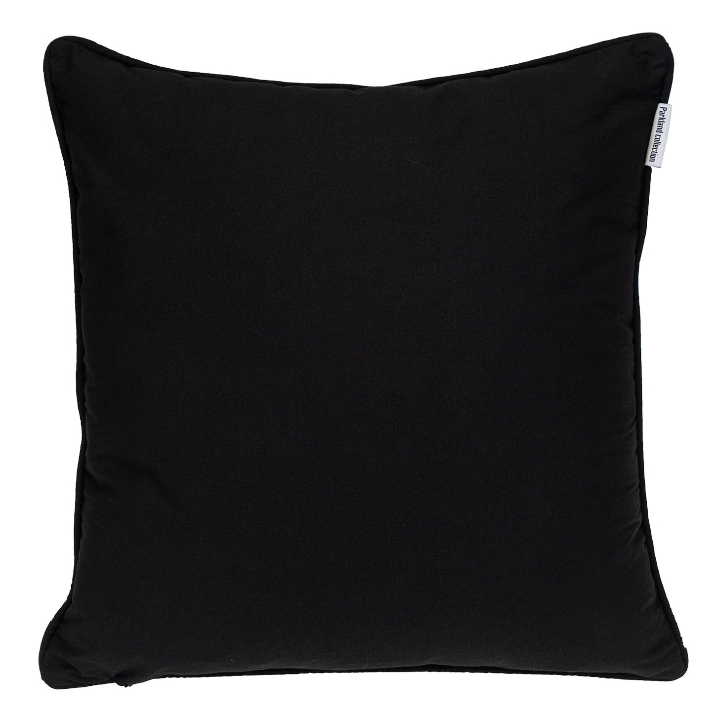 20" Black and White Interlocking Cotton Throw Pillow