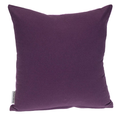 18" Purple Weave Cotton Throw Pillow