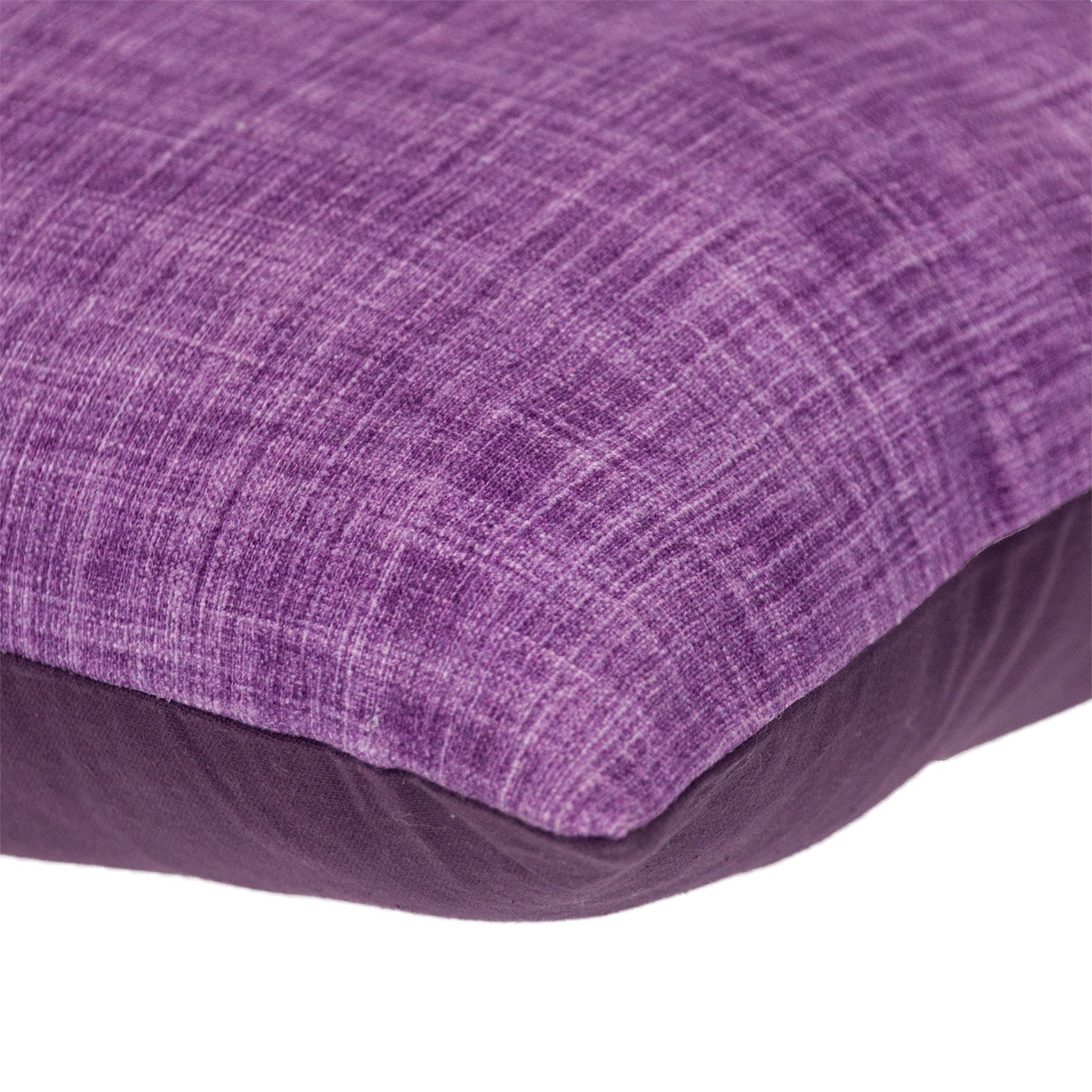 18" Purple Weave Cotton Throw Pillow