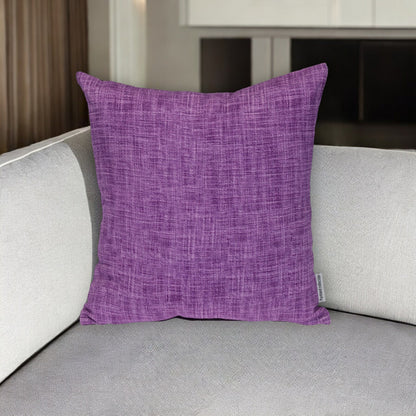 18" Purple Weave Cotton Throw Pillow