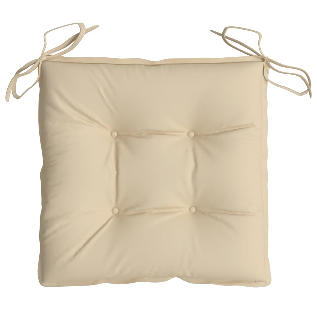 Pallet Cushions 4 pcs Beige 19.7"x19.7"x2.8" Oxford Fabric