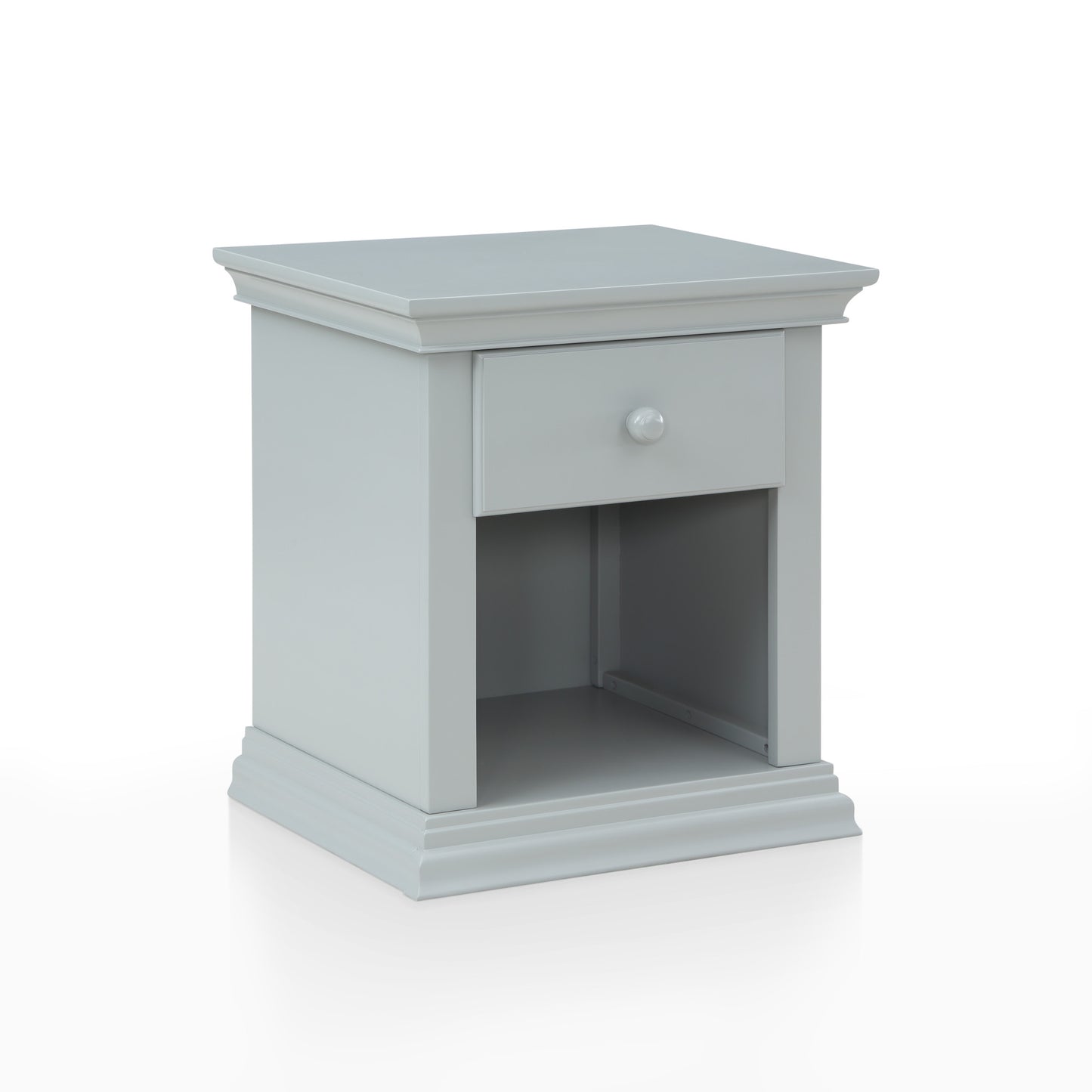 24" Gray One Drawer Nightstand