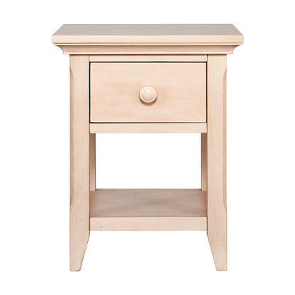 24" Sand One Drawer Nightstand