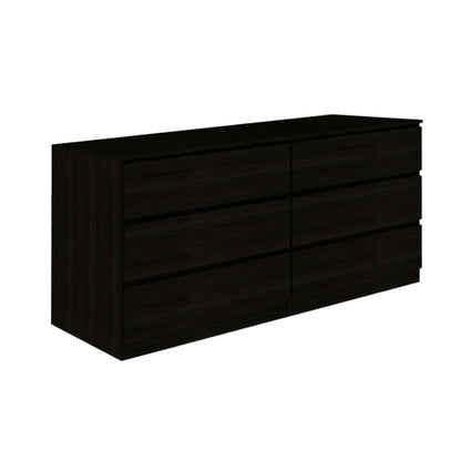 Three Piece Brown and Black Bedroom Set