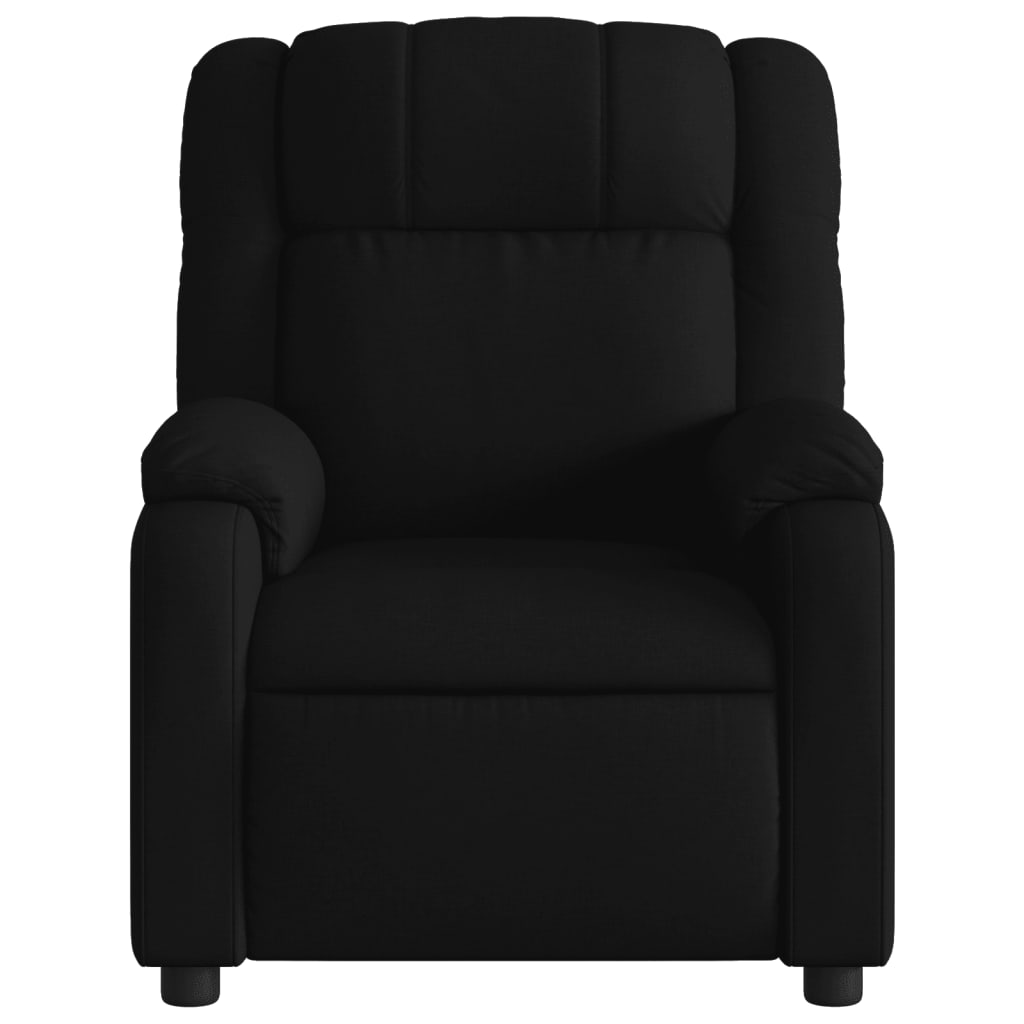 Electric Massage Recliner Chair Black Fabric