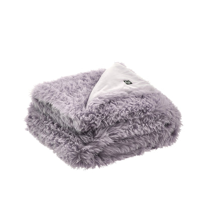 Lavender Blush Knitted PolYester Solid Color Plush Throw Blanket