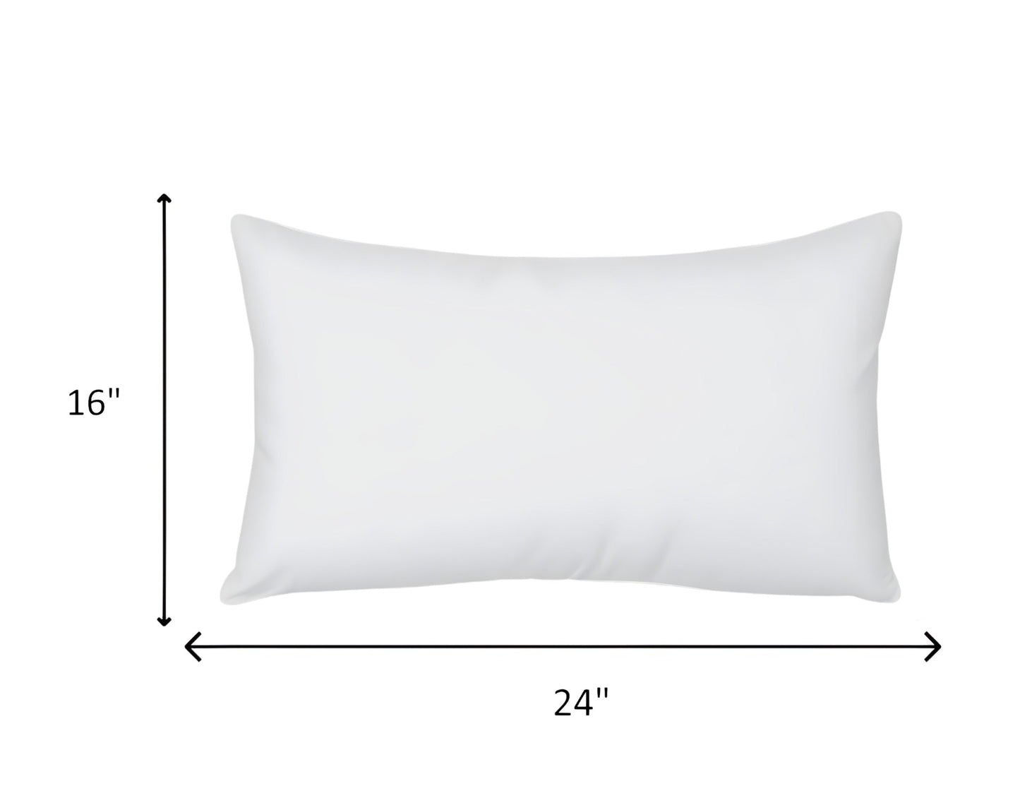 12" X 28" White Throw Pillow Insert