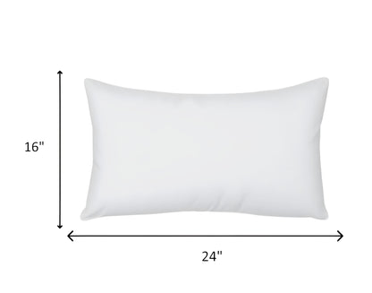 12" X 28" White Throw Pillow Insert