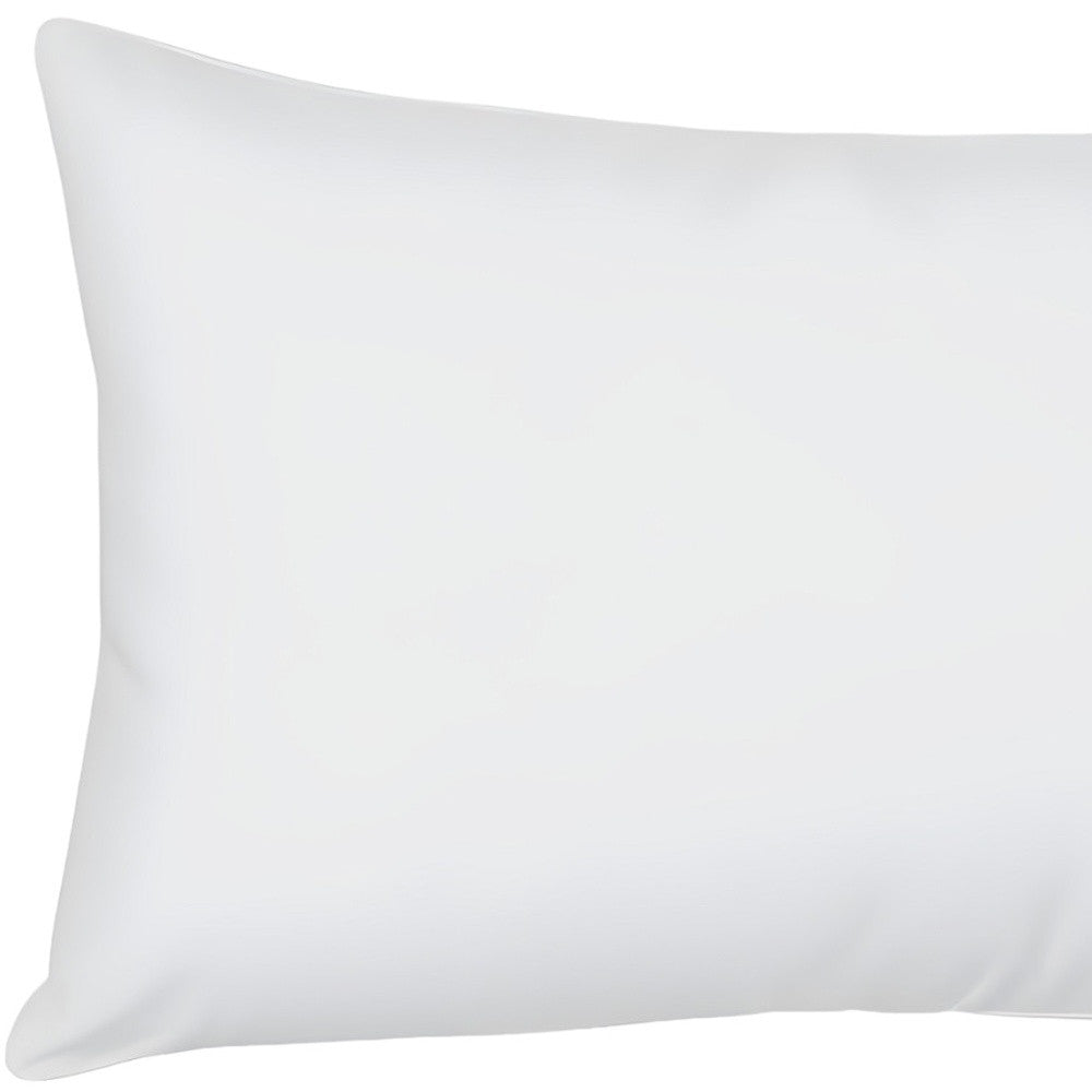 12" X 28" White Throw Pillow Insert