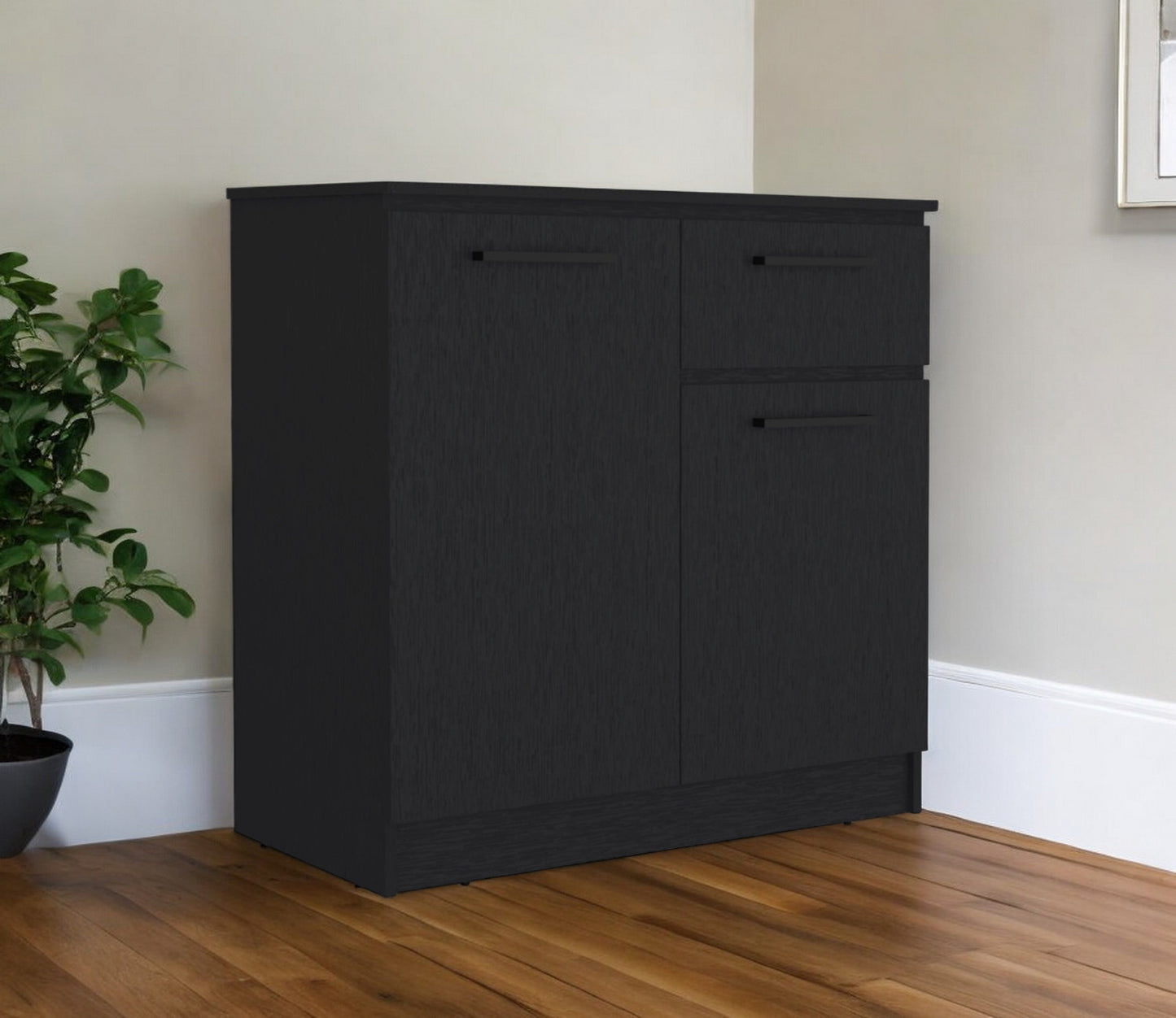 36" Black Drawer Dresser