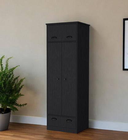 23" Black Drawer Combo Dresser