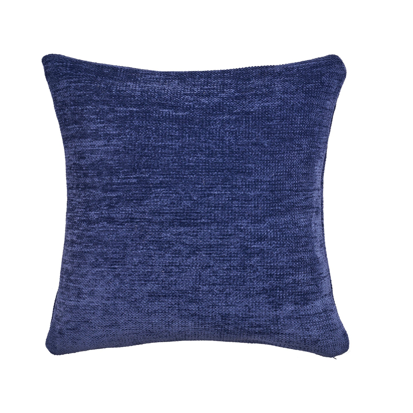 20" X 20" Blue Chenille Zippered Pillow