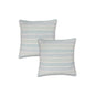 Set of Two 18" X 18" Gray Beach Chevron Cotton Zippered Pillow