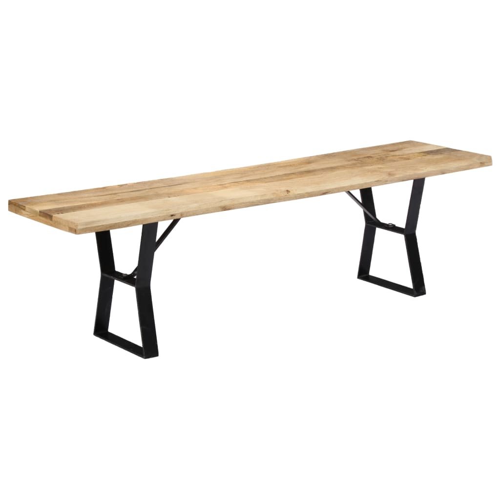 Bench 63" Solid Mango Wood