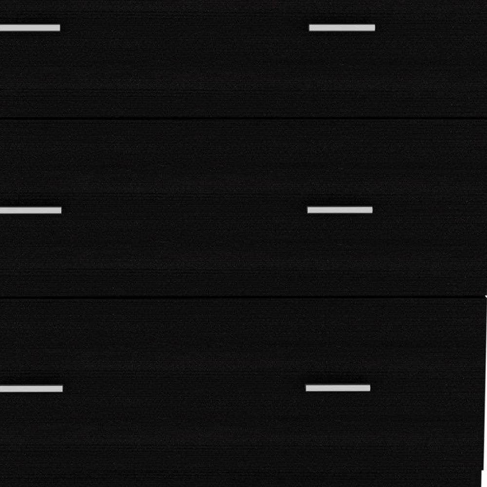 32" Black Three Drawer Dresser