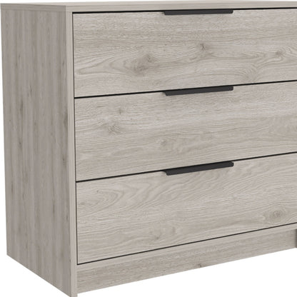 28" Light Gray Three Drawer Dresser