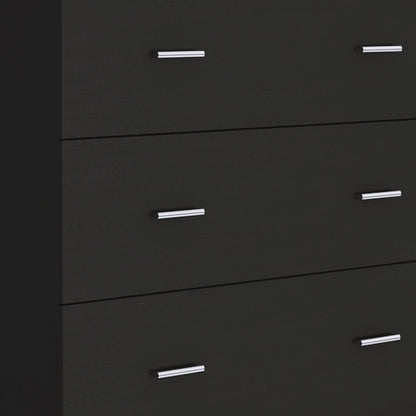 32" Black Three Drawer Dresser