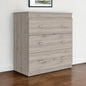 32" Light Gray Three Drawer Dresser