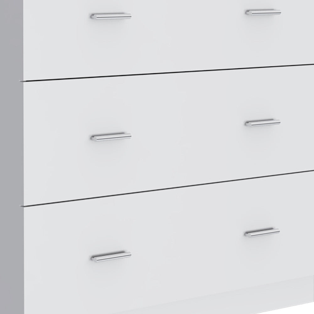 32" White Three Drawer Dresser