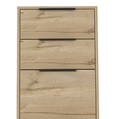 18" Natural Three Drawer Standard Chest