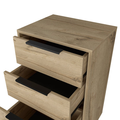 18" Natural Three Drawer Standard Chest