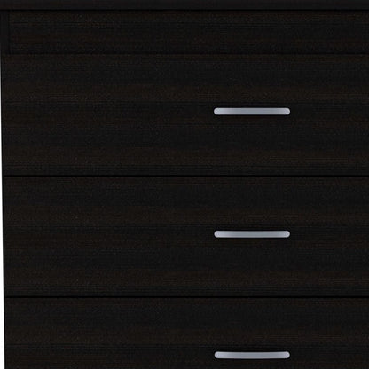 32" Black Three Drawer Dresser